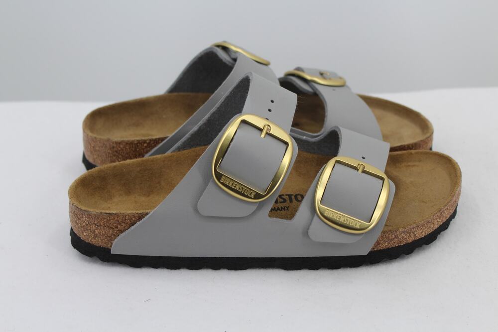 Arizona Big Buckle Slide Sandal Birkenstock Gray EU 38 US 7